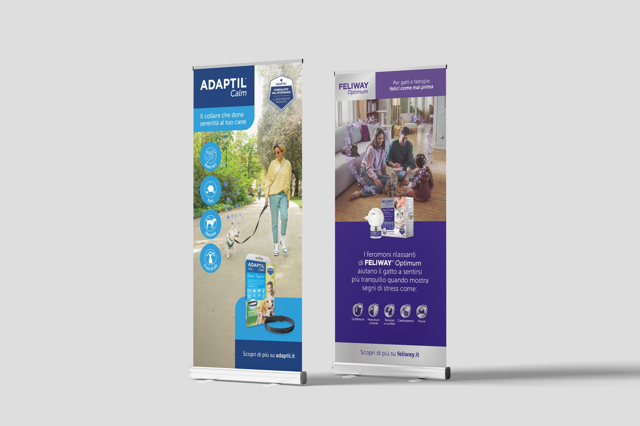 Ceva Santé Animale – Roll-up Adaptil® e Feliway®