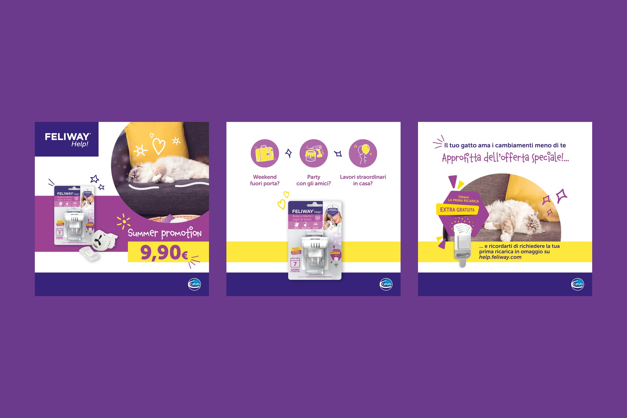 Ceva Santé Animale – Post social Feliway® Help!