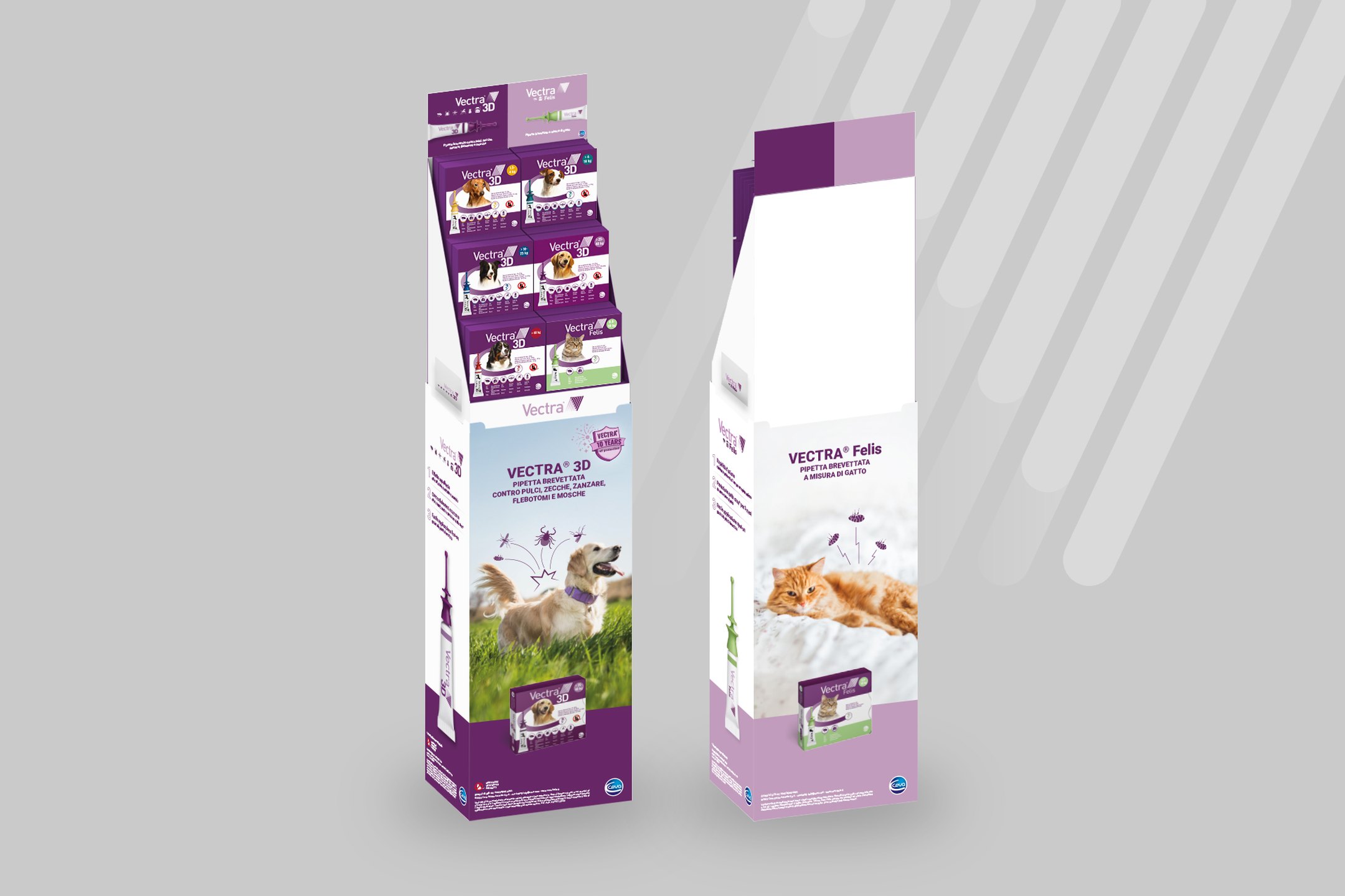 Ceva Santé Animale – Espositori Vectra® per il punto vendita