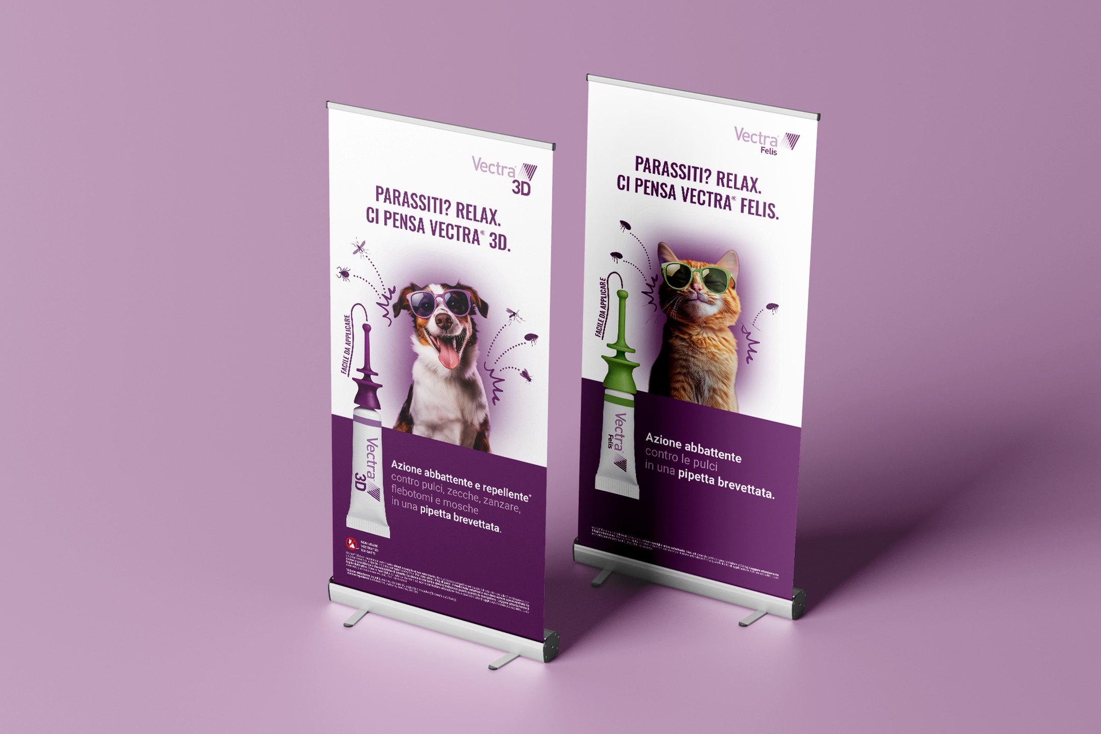 Ceva Santé Animale – Roll-up Vectra® 3D e Vectra® Felis