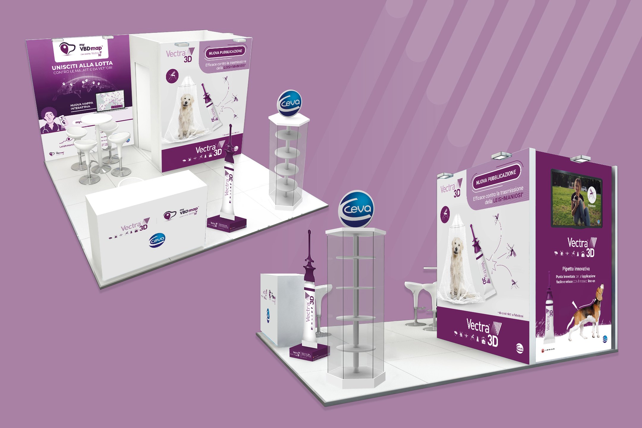 Ceva Santé Animale – Stand congressuale Vectra®